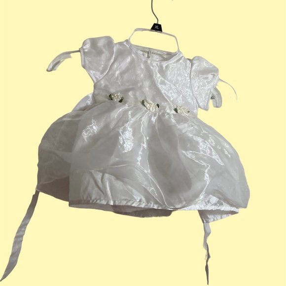 Peachy Kids White Dress Girls Size 12M - Picture 4 of 8